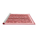 Modern Red Washable Rugs