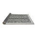 Sideview of Abstract Gray Modern Rug, abs547gry