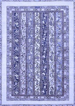Abstract Blue Modern Rug, abs547blu