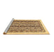 Sideview of Machine Washable Abstract Brown Modern Rug, wshabs547brn