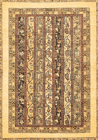 Abstract Brown Modern Rug, abs547brn