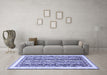 Machine Washable Abstract Blue Modern Rug in a Living Room, wshabs547blu