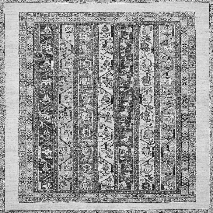 Square Machine Washable Abstract Gray Modern Rug, wshabs547gry