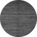 Round Machine Washable Abstract Gray Modern Rug, wshabs5480gry