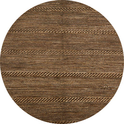 Round Abstract Red Modern Rug, abs5480