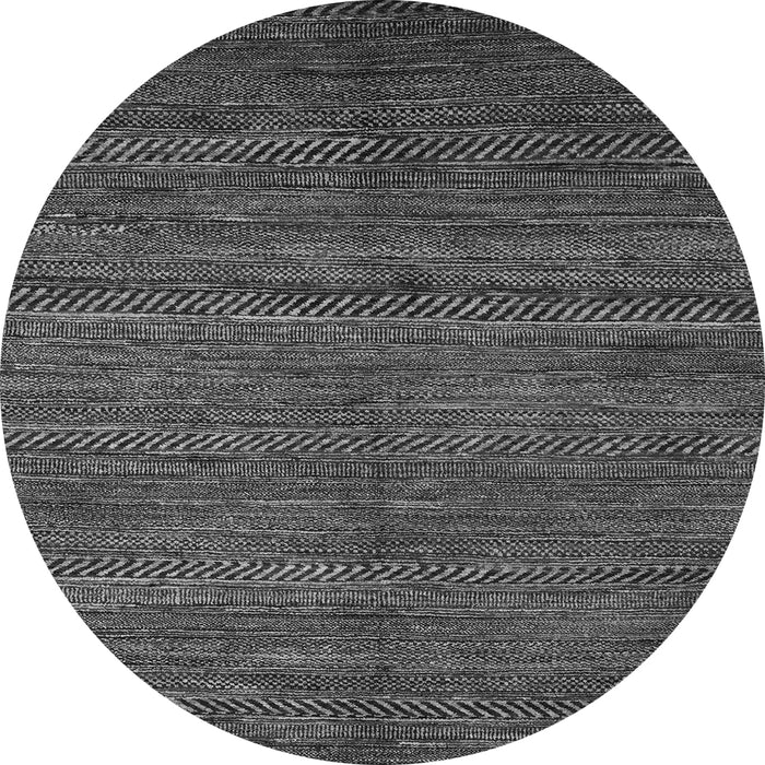 Round Abstract Gray Modern Rug, abs5480gry
