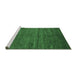 Sideview of Machine Washable Abstract Emerald Green Modern Area Rugs, wshabs5480emgrn