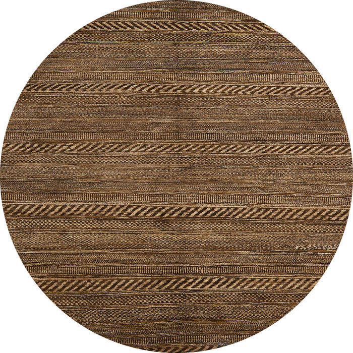 Round Machine Washable Abstract Night Red Rug, wshabs5480