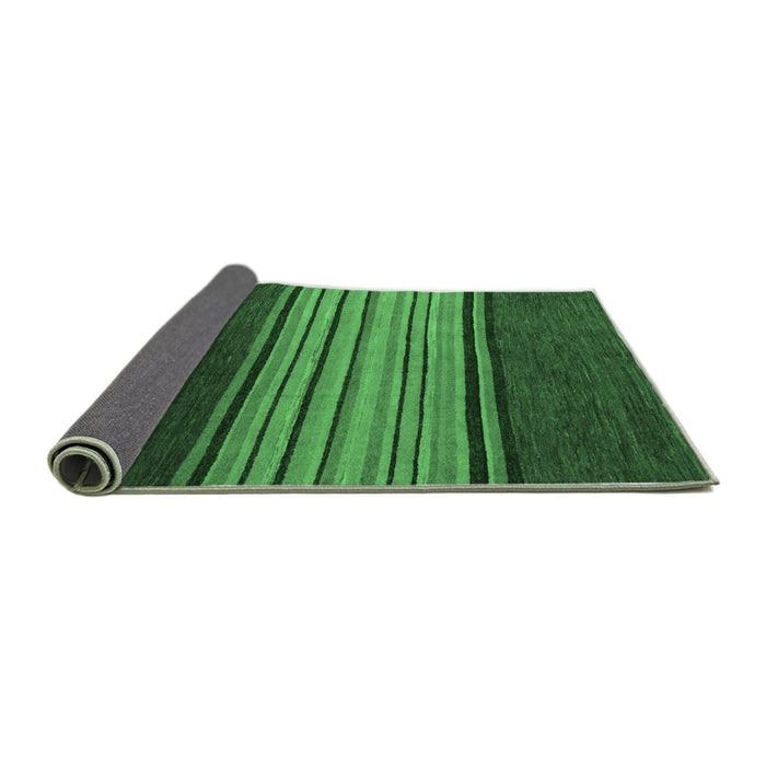 Sideview of Abstract Emerald Green Modern Rug, abs5481emgrn