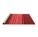 Modern Red Washable Rugs