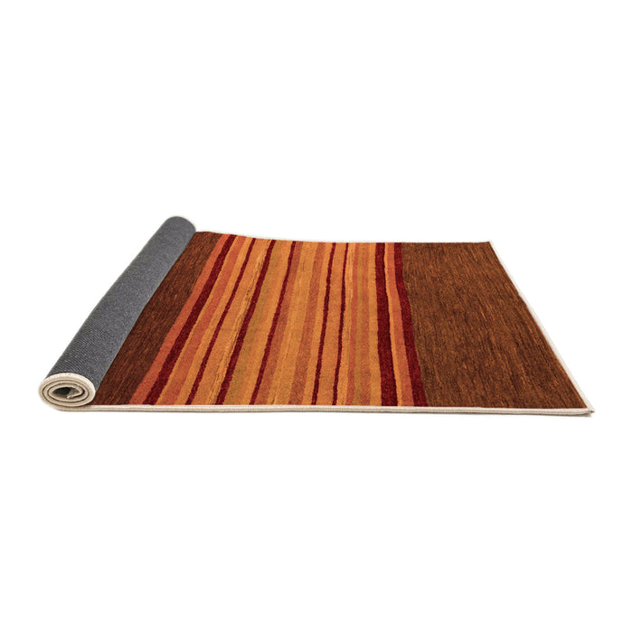 Sideview of Abstract Orange Modern Rug, abs5481org