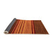 Sideview of Abstract Orange Modern Rug, abs5481org