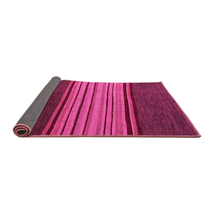 Sideview of Abstract Pink Modern Rug, abs5481pnk