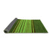 Sideview of Abstract Green Modern Rug, abs5481grn