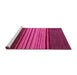 Sideview of Machine Washable Abstract Pink Modern Rug, wshabs5481pnk