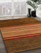 Machine Washable Abstract Sedona Brown Rug in a Family Room, wshabs5481