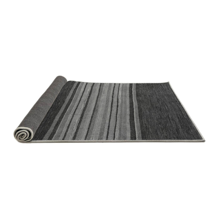 Sideview of Abstract Gray Modern Rug, abs5481gry