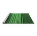 Sideview of Machine Washable Abstract Emerald Green Modern Area Rugs, wshabs5481emgrn