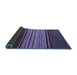 Sideview of Abstract Blue Modern Rug, abs5481blu