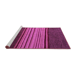 Sideview of Machine Washable Abstract Purple Modern Area Rugs, wshabs5481pur