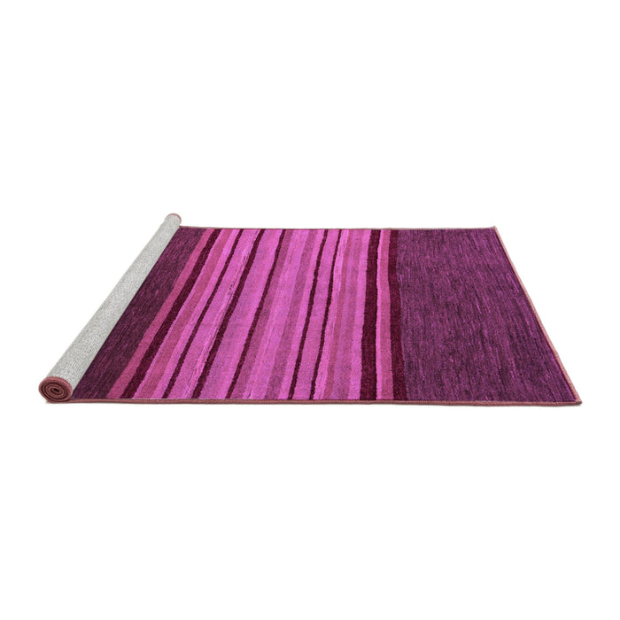 Sideview of Machine Washable Abstract Purple Modern Area Rugs, wshabs5481pur