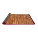 Sideview of Abstract Orange Modern Rug, abs5482