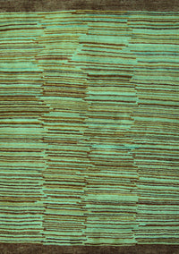 Abstract Turquoise Modern Rug, abs5482turq