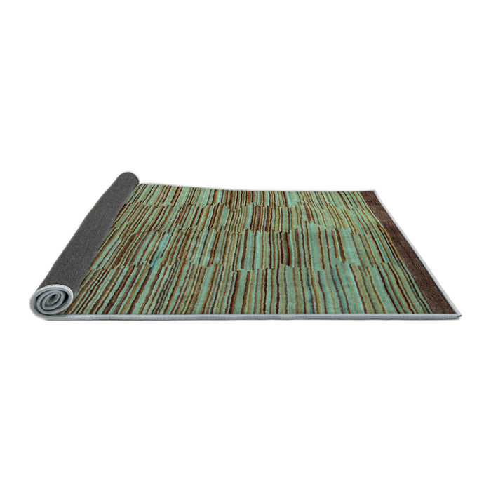 Sideview of Abstract Light Blue Modern Rug, abs5482lblu