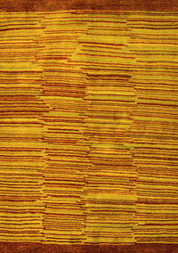 Abstract Yellow Modern Rug, abs5482yw