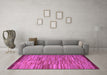 Machine Washable Abstract Purple Modern Area Rugs in a Living Room, wshabs5482pur