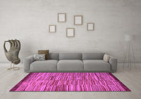 Machine Washable Abstract Purple Modern Rug, wshabs5482pur