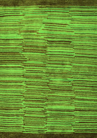 Abstract Green Modern Rug, abs5482grn