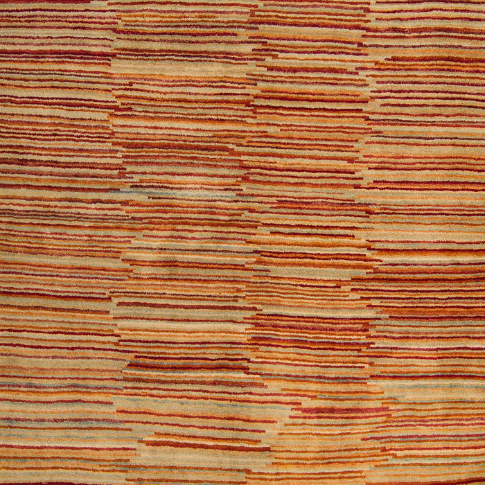 Machine Washable Abstract Orange Rug, wshabs5482