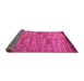 Sideview of Abstract Pink Modern Rug, abs5482pnk