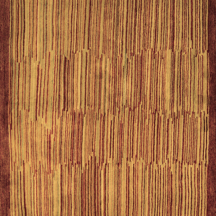 Square Machine Washable Abstract Brown Modern Rug, wshabs5482brn