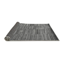 Sideview of Abstract Gray Modern Rug, abs5482gry