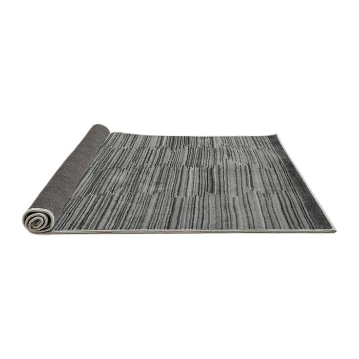Sideview of Abstract Gray Modern Rug, abs5482gry