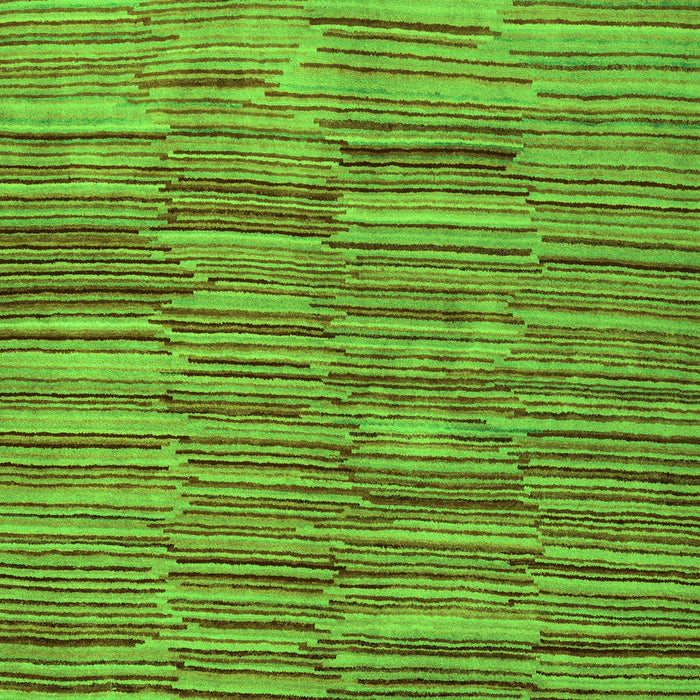 Machine Washable Abstract Green Modern Area Rugs, wshabs5482grn