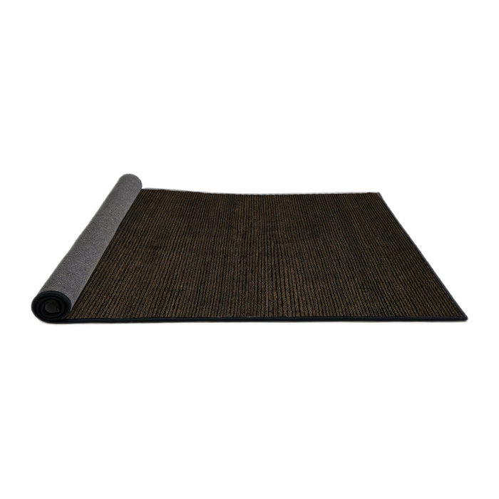 Sideview of Abstract Dark Brown Modern Rug, abs5483