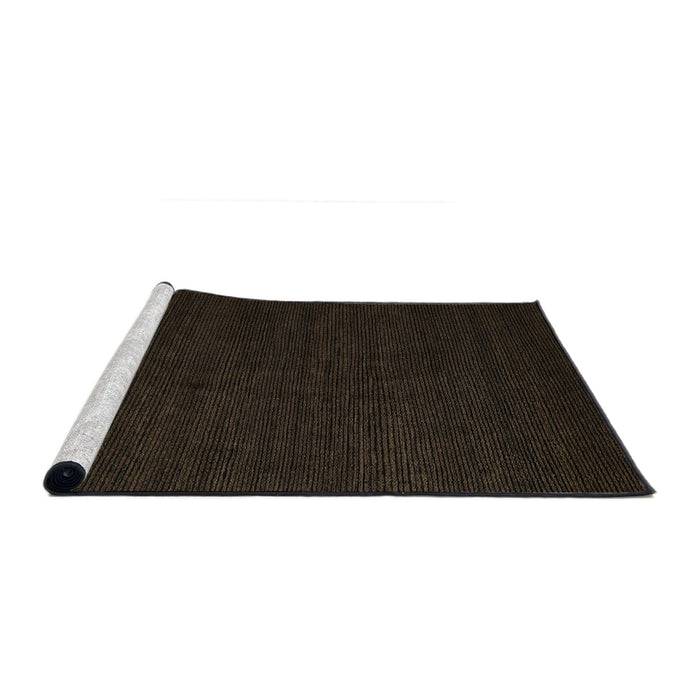 Sideview of Machine Washable Abstract Dark Brown Rug, wshabs5483