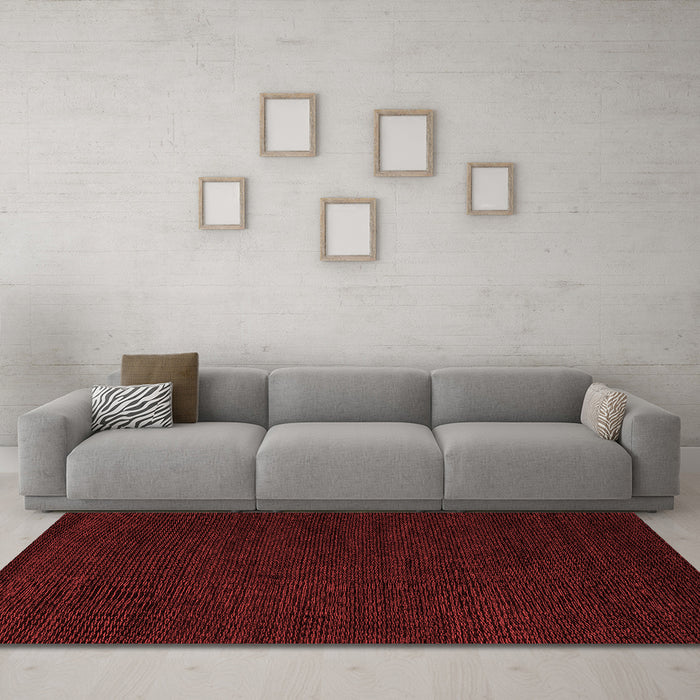 Modern Red Washable Rugs
