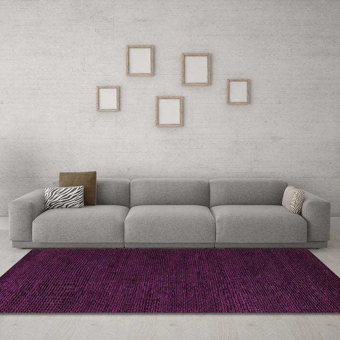 Machine Washable Abstract Pink Modern Rug in a Living Room, wshabs5483pnk