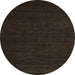 Round Machine Washable Abstract Dark Brown Rug, wshabs5483