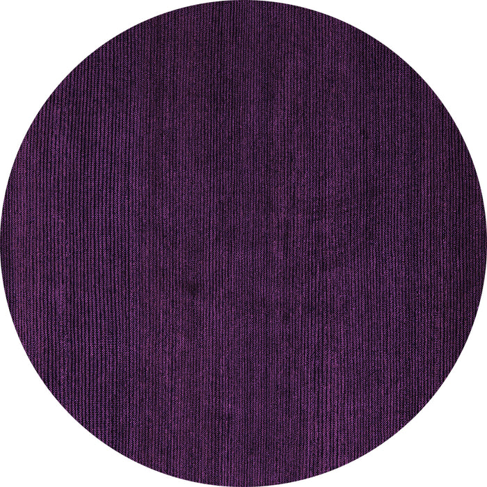 Round Abstract Purple Modern Rug, abs5483pur