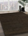 Machine Washable Abstract Dark Brown Rug in a Family Room, wshabs5483