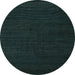 Round Abstract Light Blue Modern Rug, abs5483lblu
