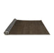 Sideview of Abstract Black Brown Modern Rug, abs5484