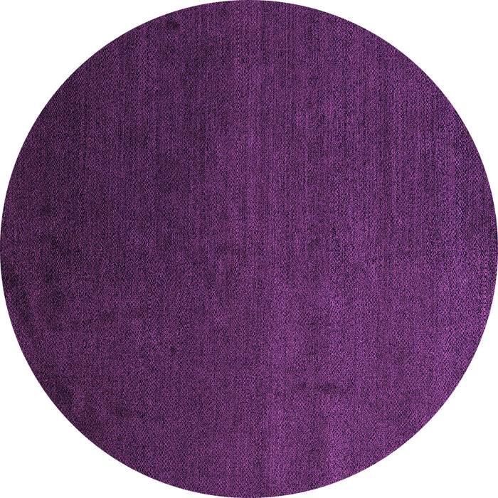 Round Machine Washable Abstract Purple Modern Area Rugs, wshabs5484pur