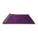 Sideview of Abstract Purple Modern Rug, abs5484pur