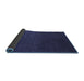 Sideview of Abstract Blue Modern Rug, abs5484blu